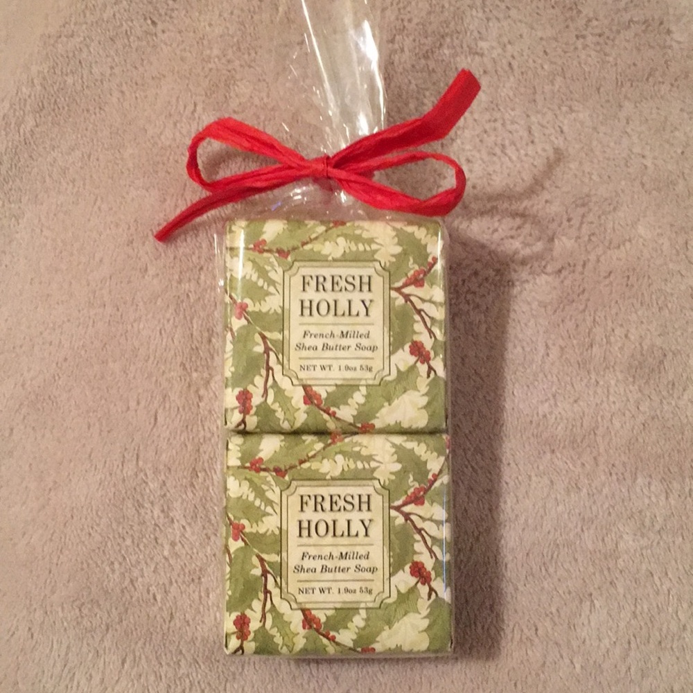 Fresh Holly Artisan Shea Butter Soap 2 1.9oz bars